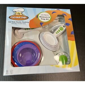 Curious Chef Kids Baking Set 18 Piece Measure & Prep‎ Kit NEW